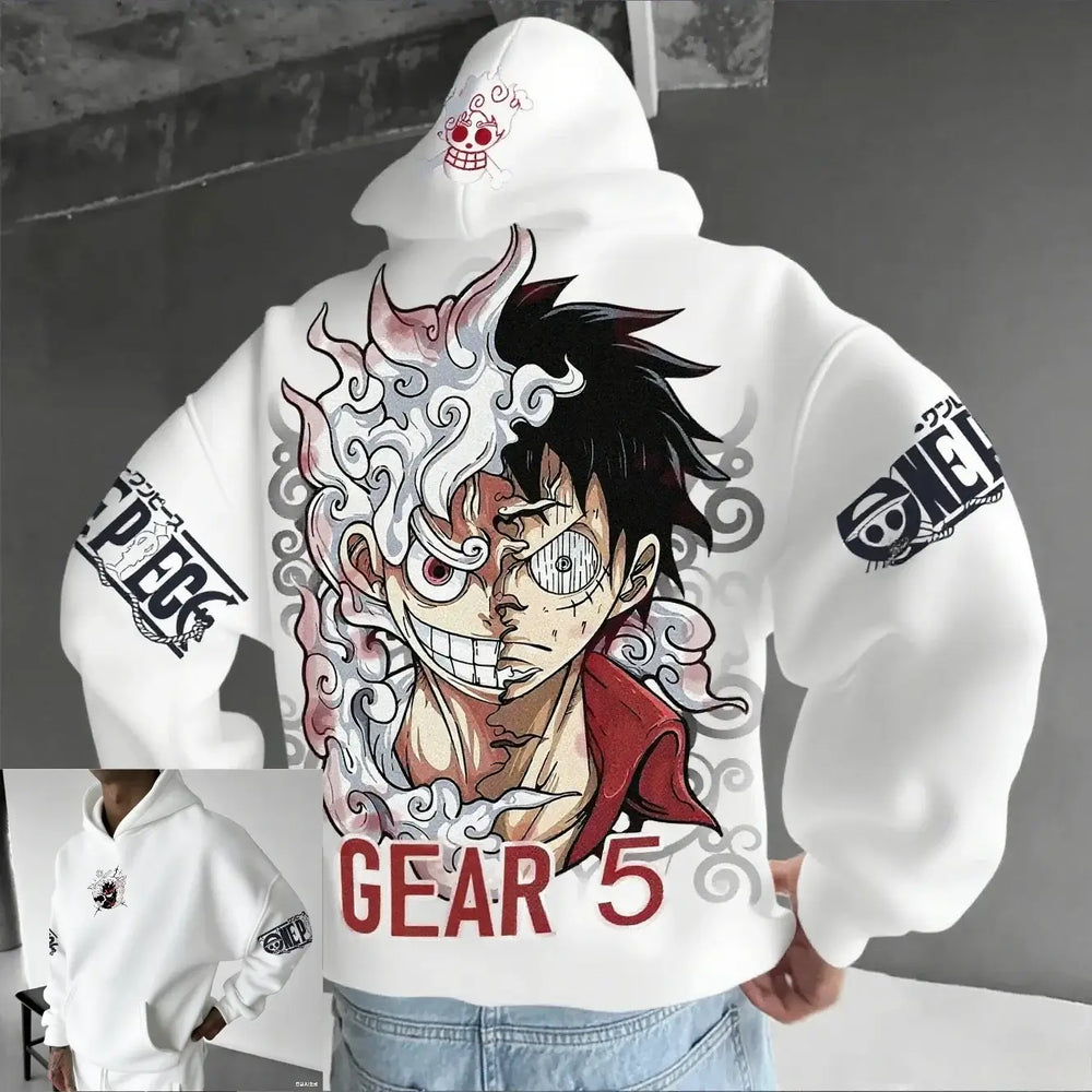 One Piece Luffy Gear 5 Nika Anime Hoodie Streetwear (ONLINE ORDER ONLY)