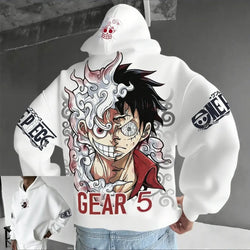One Piece Luffy Gear 5 Nika Anime Hoodie Streetwear (ONLINE ORDER ONLY)