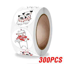 100-500pcs Thank You Cats Stickers For Kids Reward Stickers Thanksgiving Labels Toys 6 Beautiful Designs Stationery stickers (ONLINE ORDER ONLY)