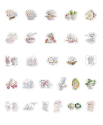 10/30/54PCS Plush Puppy Stickers Cute Dog Cartoon Sticker Kids Toys DIY Decoration Laptop Phone Guitar Car Bike Skateboard Decal (ONLINE ORDER ONLY)