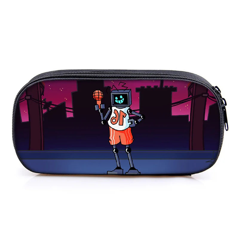 Children Friday Night Funkin Pencil Box Boys Girls Kids Anime Pencil Case Students Cartoon Pen Bags Teenagers Stationery Bags (Online Order Only)