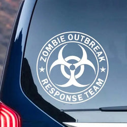 Zombie Outbreak Funny Novelty Car Window Bumper Vinyl Decal For Car Truck Motorcycle Self-adhesive Vinyl Sticker (ONLINE ORDER ONLY)