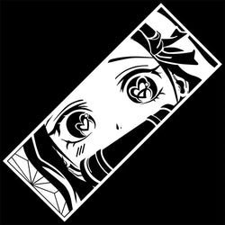 Cartoon Car Sticker Window Decoration Anime Lovely Girl Stickers Laptop Computer Auto Parts Die Cutti Vinyl Decals (ONLINE ORDER ONLY)