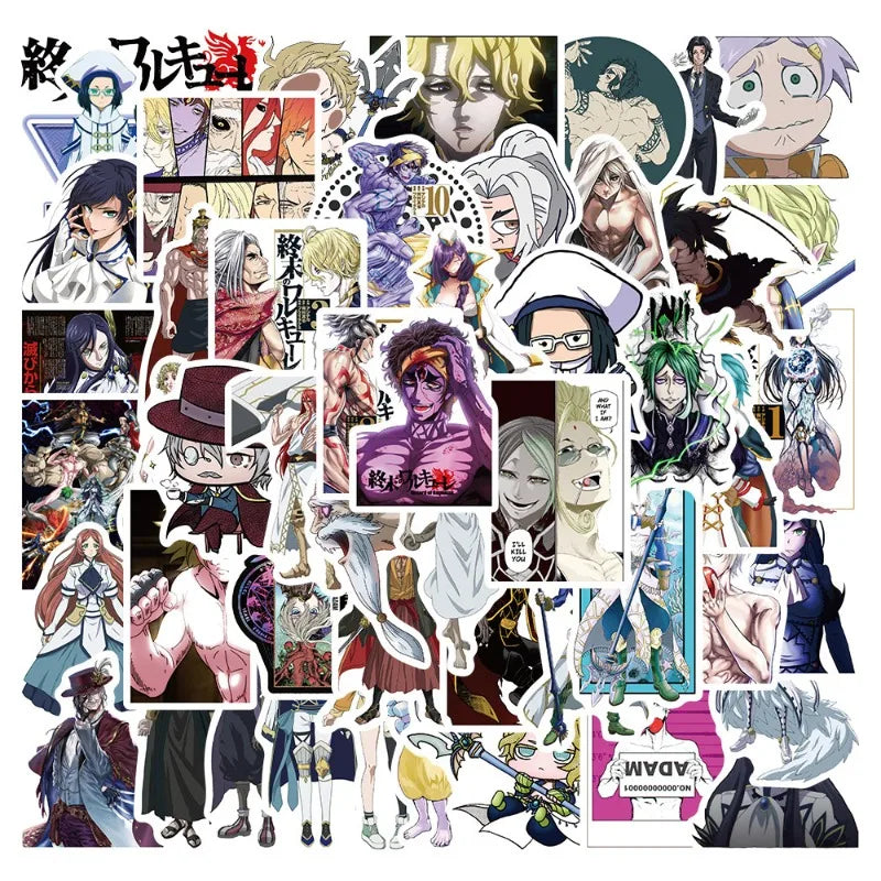 50pcs Record of Ragnarok Sticker Pack for Luggage, Water Bottles, Phones, Laptops, Scooters, Refrigerators (Online Order Only)