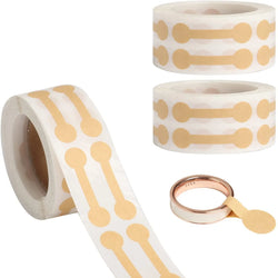 1 Rolls  500Pcs Jewelry Price Decoration Natural kraft Paper Handmade Sticker Labels Date Stickers (ONLINE ORDER ONLY)