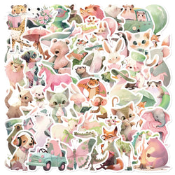 Cartoon Animal Stickers for Phone Laptop Luggage Skateboard - 10/30/50PCS (ONLINE ORDER ONLY)