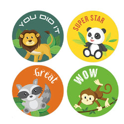 100-500pcs Reward Stickers For Children Kids Animal Panda Stickers Small Packaging Pack Stickers Photocard Decor Lables (Online Order Only)