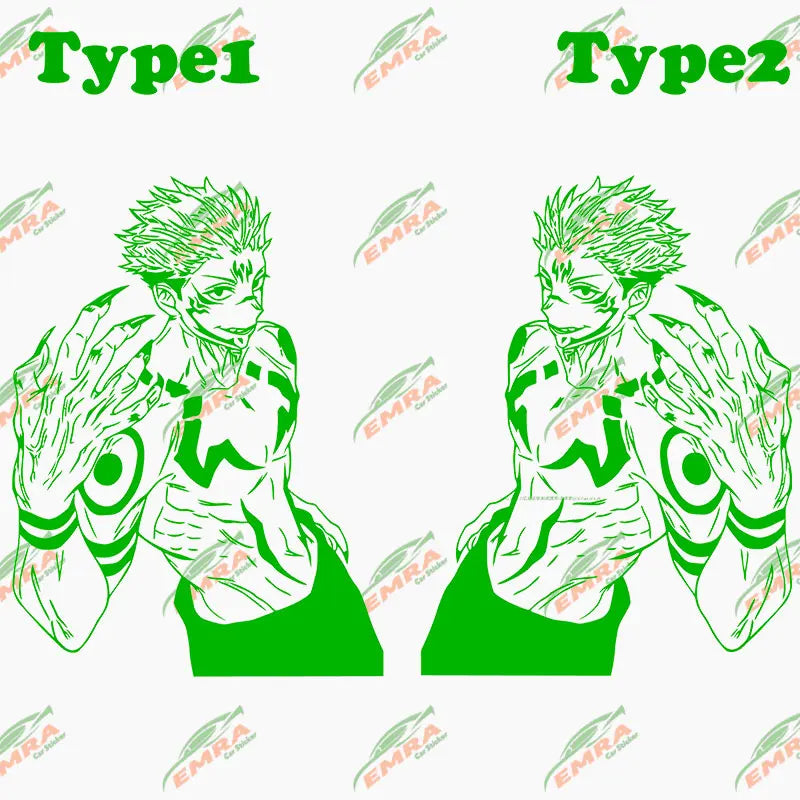 Anime Large Stickers For Car Sticker Handsome Boy Window Body Hood Decoration Die Cutting Waterproof Prevent PVC Vinyl Decals (ONLINE ORDER ONLY)