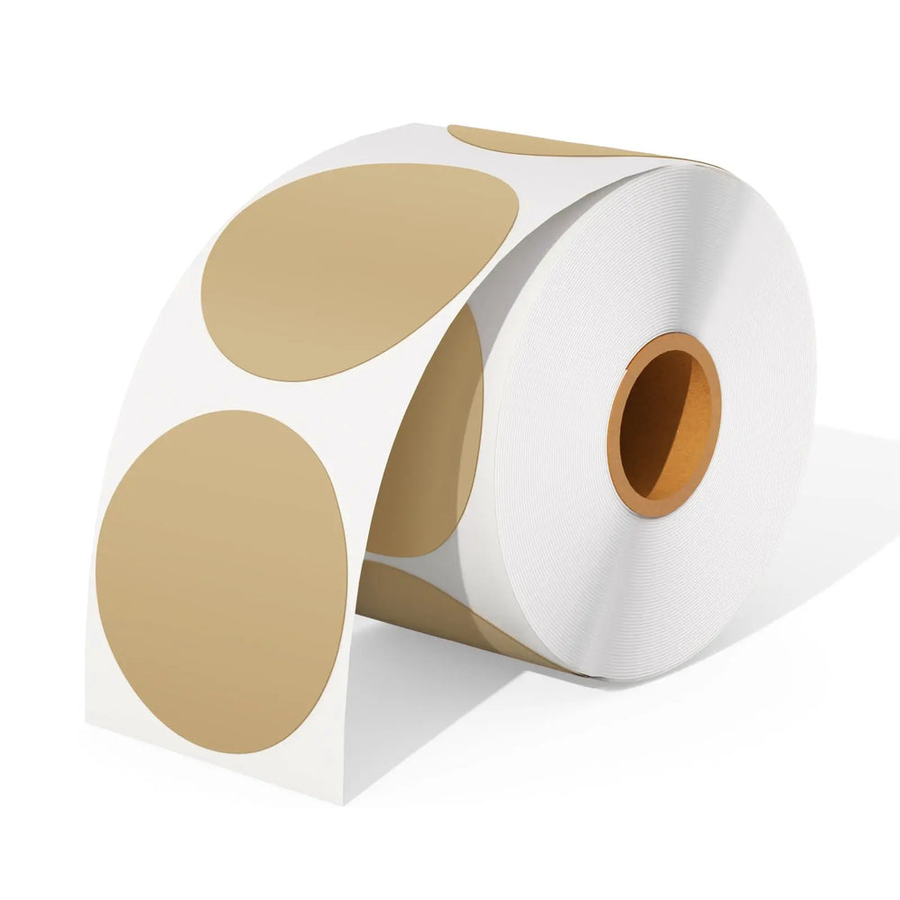 2" Round Direct Thermal Stickers - 600 Labels/Roll (ONLINE ORDER ONLY)