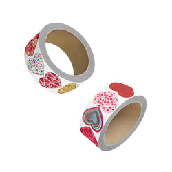 100-500pcs Color Valentine's Day Heart Sticker Birthday Gift Packaging Seal Sticker Party Invitation Decor Sticker Baking Label (ONLINE ORDER ONLY)