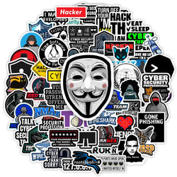 Cybersecurity Hackers Network Security Stickers DIY Gift Decal for Laptop Phone Scrapbook Luggage Decorative Bottles Waterproof (Online Order Only)