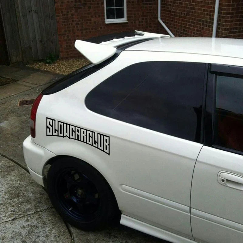 JDM decal"SLOW CAR CLUB",creative&fashion high quality sticker for cars trucks !For a Unique look (ONLINE ORDER ONLY)