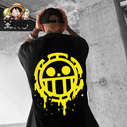 One Piece Luffy T-Shirt: Oversized Cotton Y2K Graphic Tee (ONLINE ORDER ONLY)