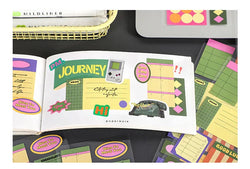 6pcs/lot Inspiration Records Series Writable Sticker Diary Scrapbooking Collage Sticky Note Decoration Sticker Kawaii Stationery (Online Order Only)