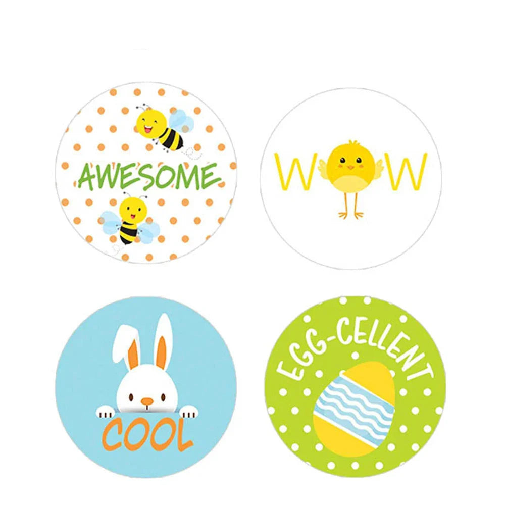 100-500pcs Cartoon Cute Animals Reward Stickers Teacher Motivational Kids Sticker School Student Encouragement Stationery (ONLINE ORDER ONLY)