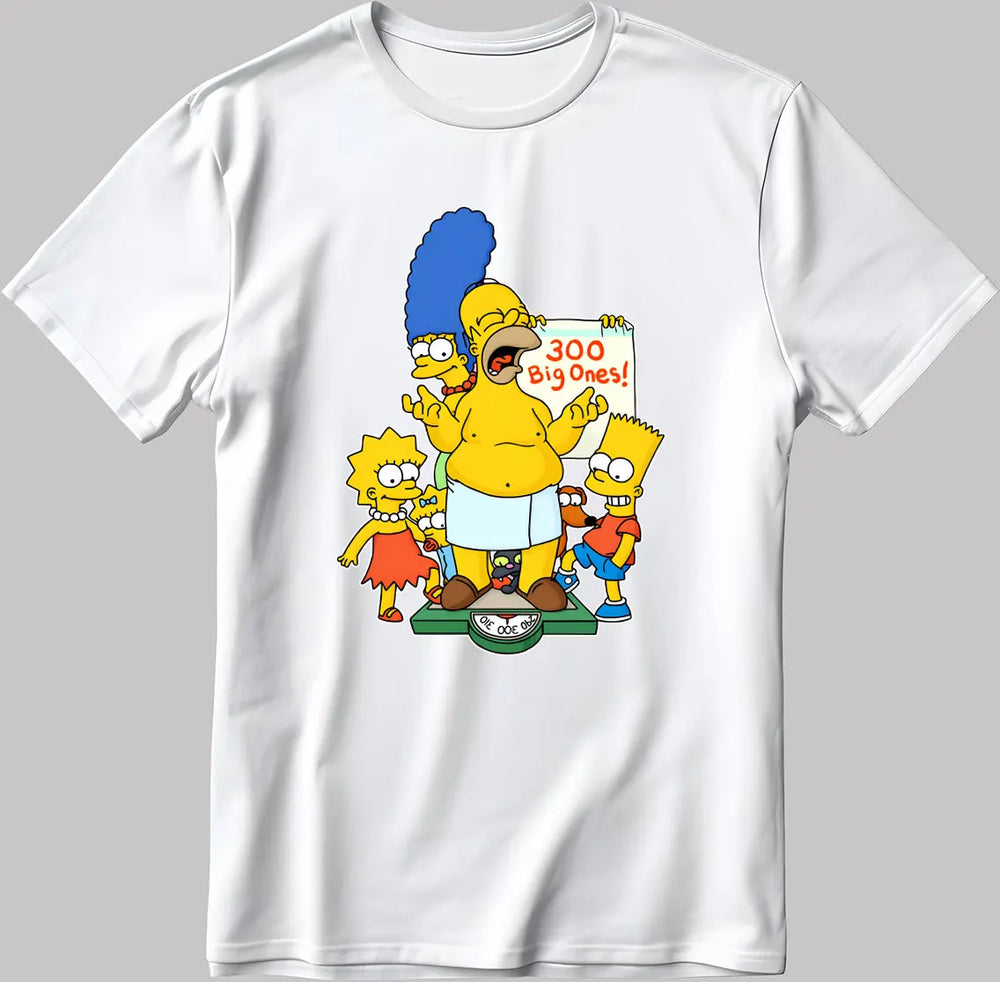 Simpsons T-Shirt - 300 Big Ones (ONLINE ORDER ONLY)