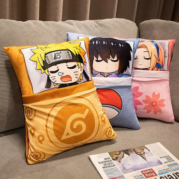 Naruto Anime Plush Pillow: Kakashi & Naruto Soft Doll Toy (ONLINE ORDER ONLY)