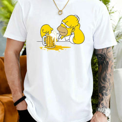 Simpsons T-Shirt - Homer Drinking Beer (ONLINE ORDER ONLY)