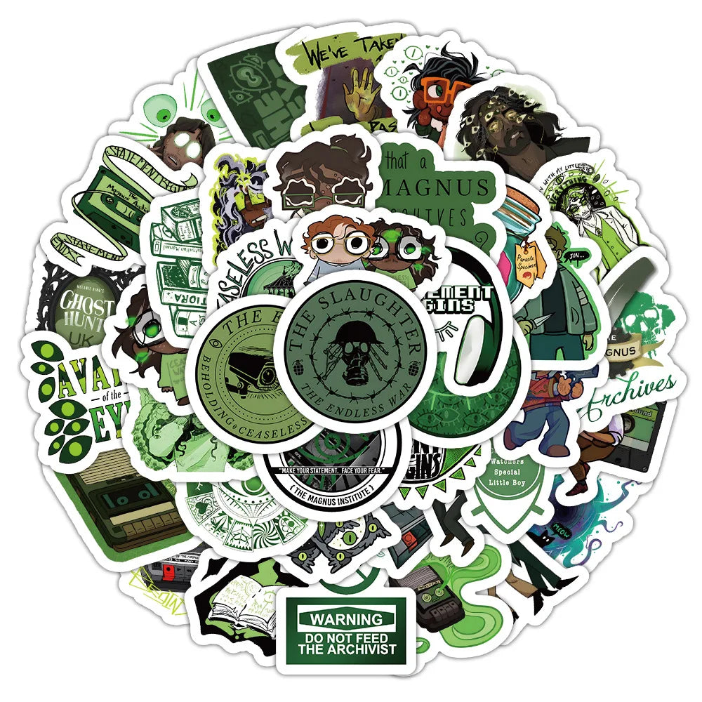 Magnus Archives Sci-fi Horror Stickers for Phone Laptop Luggage Skateboard (Online Order Only)