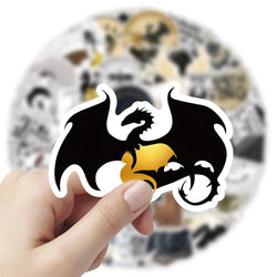 10/30/50/100pcs Cool Novel Fourth Wing Stickers Anime Decals Skateboard Laptop Motorcycle Phone Helmet Waterproof Sticker Toys (Online Order Only)