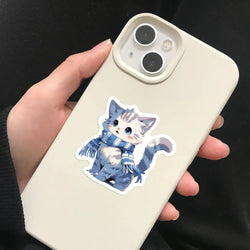 50pcs Cute Cats Stickers Funny Famous Cat Meme Catoon Decal DIY Graffiti Sticker Toys For Notebook Phone Phone Fridge Bike Car (ONLINE ORDER ONLY)