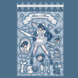 Ins Sweet Cool Sisters Girl Stickers Diary Scrapbooking DIY Album Decoration Sticker Aesthetic Personalized Kawaii Stationery (Online Order Only)