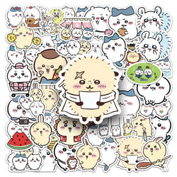 50Pcs Cute Cartoon Waterproof Vinyl Stickers for Skateboard Snowboard (Online Order Only)