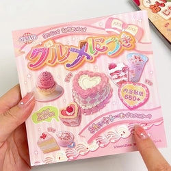 30 Pages Ins Retro Cute Dessert Cake Decorative Stickers Book Scrapbooking Phone Case DIY Journal Collage Material Sticker Gift (ONLINE ORDER ONLY)