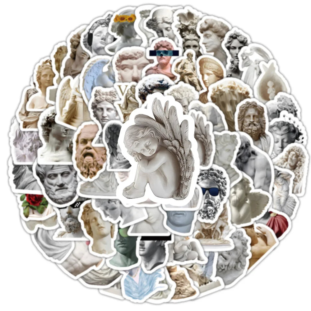 10/30/50/100PCS David Angel Art Statuary Stickers Decals Decoration DIY Waterproof Phone Laptop Fridge Guitar Car Sticker Toys (ONLINE ORDER ONLY)