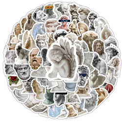 10/30/50/100PCS David Angel Art Statuary Stickers Decals Decoration DIY Waterproof Phone Laptop Fridge Guitar Car Sticker Toys (ONLINE ORDER ONLY)