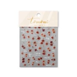Gradient Halo Dyeing Dark Red Rose Flower Rhinestone Lace Bow Heart 3D Self Adhesive Nail Art Decoration Sticker Manicure Decals (ONLINE ORDER ONLY)