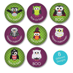 100-500pcs Halloween Decoration Labels Seal Stickers Pumpkin ghost Cat Elf Witch Ghost Sealing Gift Paper Label Sticker (Online Order Only)