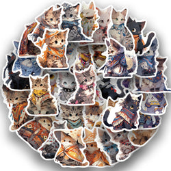 50pcs Cute Cats Stickers Funny Famous Cat Meme Catoon Decal DIY Graffiti Sticker Toys For Notebook Phone Phone Fridge Bike Car (ONLINE ORDER ONLY)