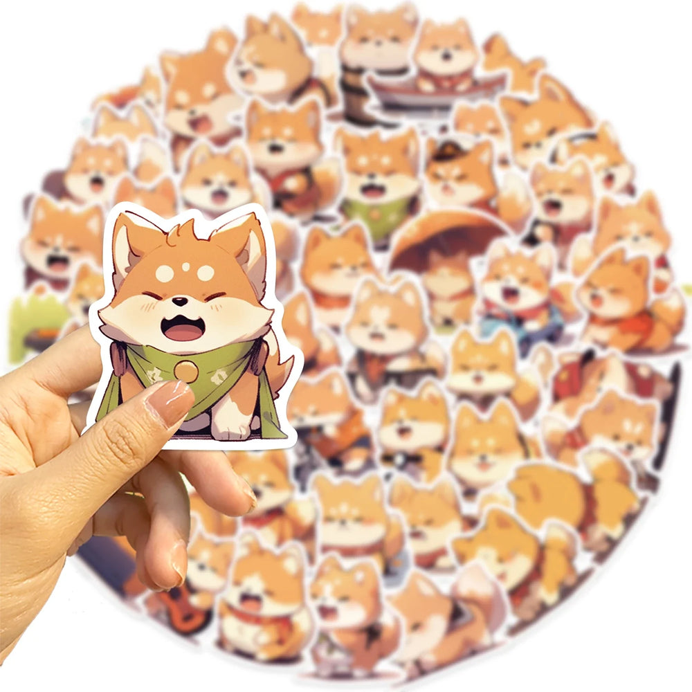 52Pcs Puppy Cartoon Stickers For Car Motorcycle Travel Luggage Guitar Waterproof Graffiti Kids Sticker (Online Order Only)