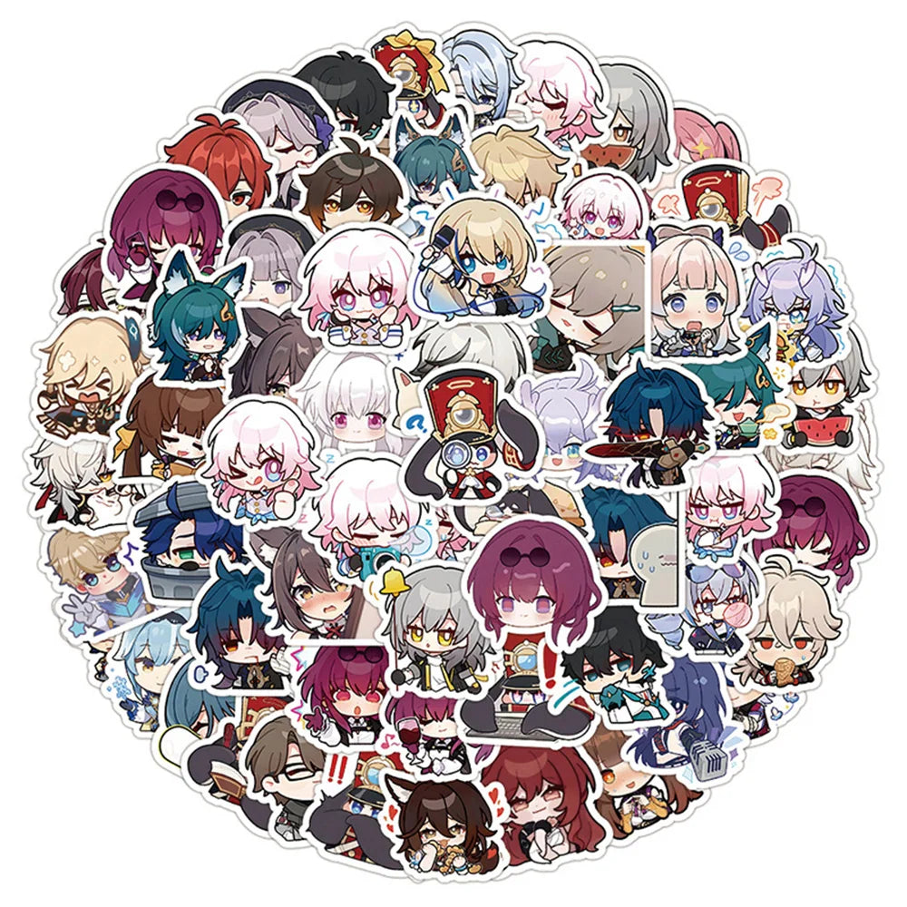10/30/50/100pcs Anime Cartoon Honkai: Star Rail Sticker Packs (Online Order Only)