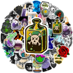 Magic Witch Crystal Cartoon Stickers Pack for Fridge Laptop Luggage Skateboard Graffiti (Online Order Only)