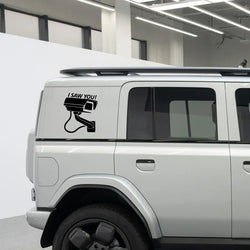 “I SAW YOU!”surveillance camera Stickers，funny stickers for cars trucks motorcycles and laptops！ (ONLINE ORDER ONLY)