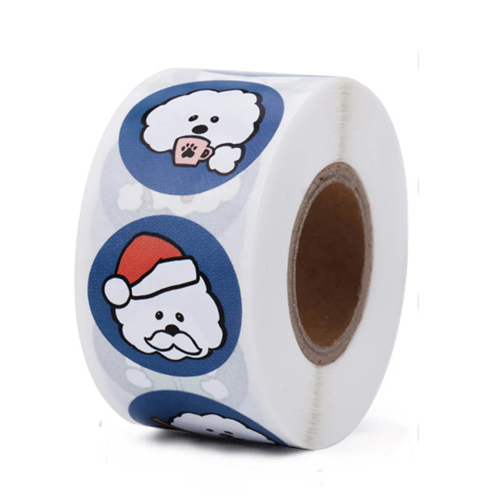 100-500pcs Cute Animal Stickers Christmas Kawaii Gift Seal for Handmade Food Cake Packaging Scrapbooking Craft Decor Supplies (ONLINE ORDER ONLY)