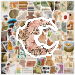 10/30/50/100PCS Art Life Cartoon Sticker Aesthetic PVC Decoration Children's Stationery Scrapbooking School Supplies for Kids (ONLINE ORDER ONLY)