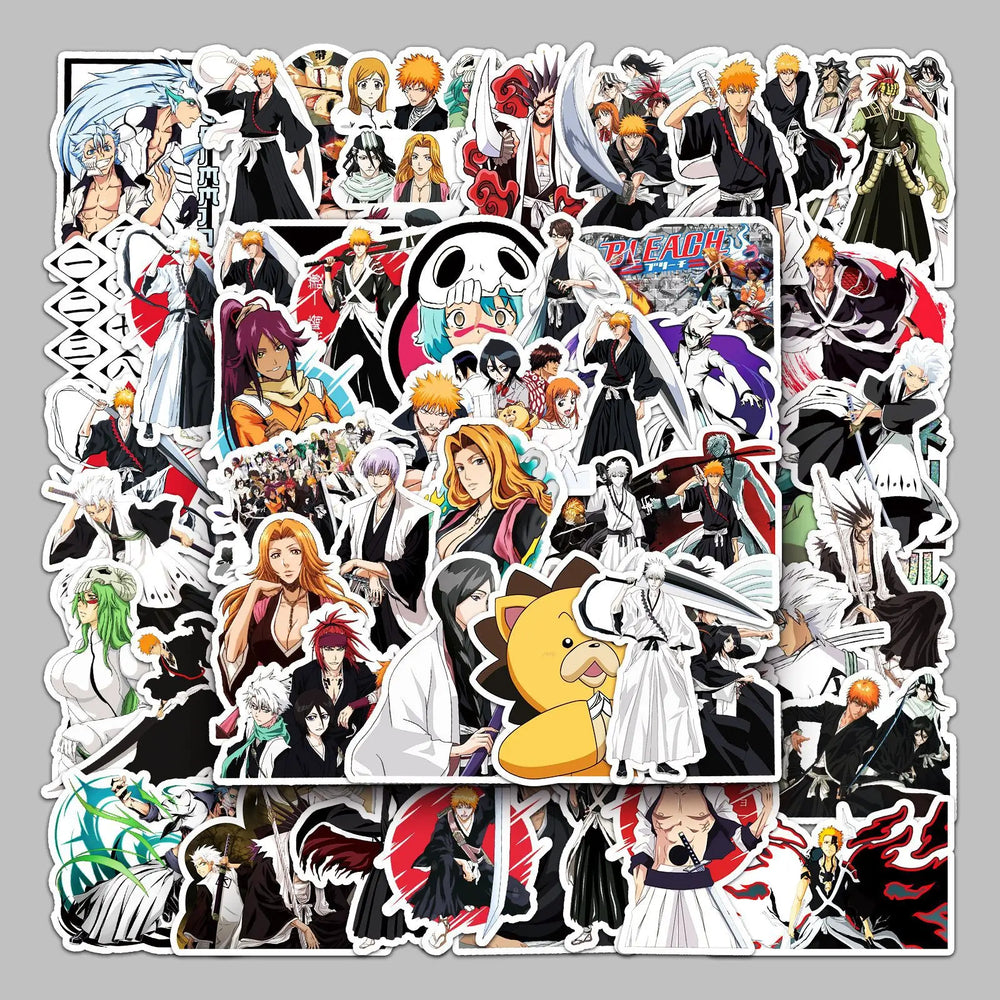 50pcs BLEACH Series Stickers for Helmet, Desktop, Wall Decoration (Online Order Only)