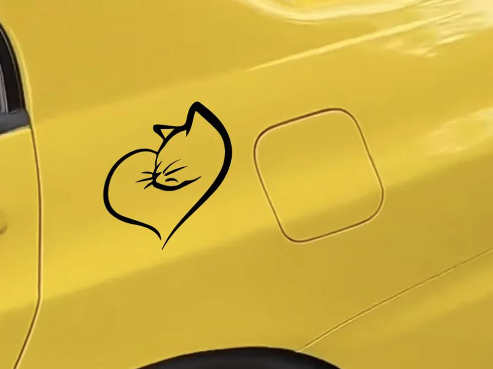 Cats Hearts  Sticker,Cute Car Body Window Bumper Vinyl Decal,For Cars, Trucks, Walls, Laptops, Windows, Motorcycles, Bumpers (ONLINE ORDER ONLY)
