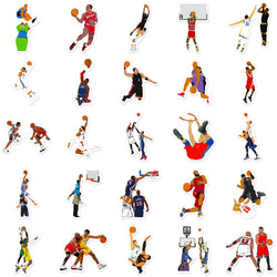 50pcs Classic Action Basketball Collection Motorcycle Car Hood Helmet Suitcase Guitar Waterproof Sticker (Online Order Only)