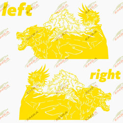 Large Anime Decal Graphic For Cars Sticker Decoration Side Hood Auto Parts Die Cutting Water Proof Vinyl Decals Accessories (ONLINE ORDER ONLY)