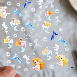 Varied Fish Red Koi Carp Mermaid Lucky Chinese 3D Self Adhesive Nail Art Sticker Cute DIY Cartoon Ocean Manicure Decal Wholesale (ONLINE ORDER ONLY)