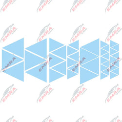 Angular Shape Sticker For Car Motorcycle Sticker Decoration Side Camouflage Kit Wrap Camo Tuning Styling Waterproof Vinyl Decals (ONLINE ORDER ONLY)