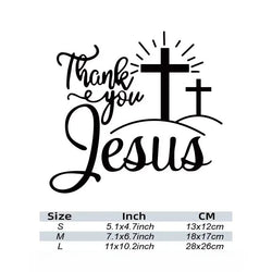 Jesus Car Stickers Christian God Car Body Bumper Vinyl Decal Car Accessories,,For Cars, Trucks, Walls, Laptops, Windows, (ONLINE ORDER ONLY)