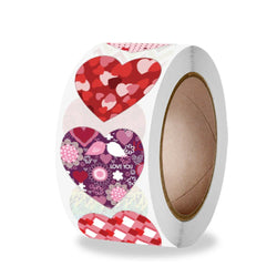 100-500pcs Heart Valentines Day Sticker Thank you Candy Bag Seal Sticker Scrapbooking Valentines Gift Box Label Decoration (ONLINE ORDER ONLY)