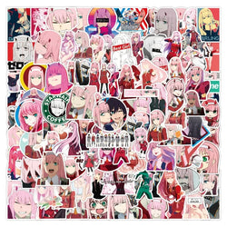 50pcs DARLING in The FRANXX Stickers for Laptop, Phone, Suitcase, Water Bottle, Scooter, Refrigerator (Online Order Only)