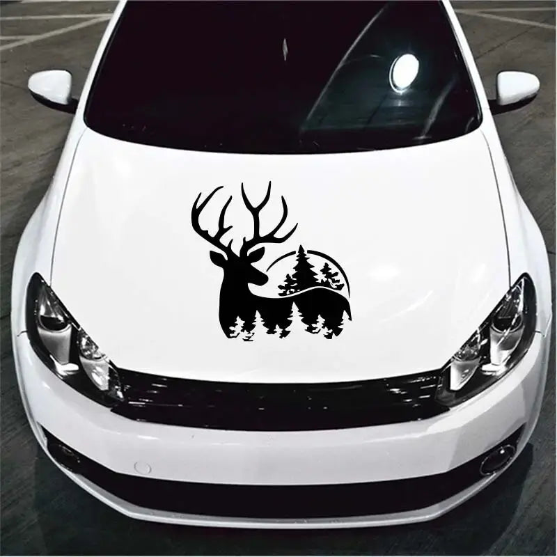 Deer & woods Stickers Forest Animals Self-adhesive Vinyl Car Decals，Perfect for Automobiles, Motorcycles, Trucks & Laptops! (ONLINE ORDER ONLY)