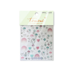 Halo Dyeing Ocean Shell Conch Starfish Pearl Love Heart Bowknot Jellyfish Adhesive Nail Art Stickers Manicure Decals Wholesale (ONLINE ORDER ONLY)
